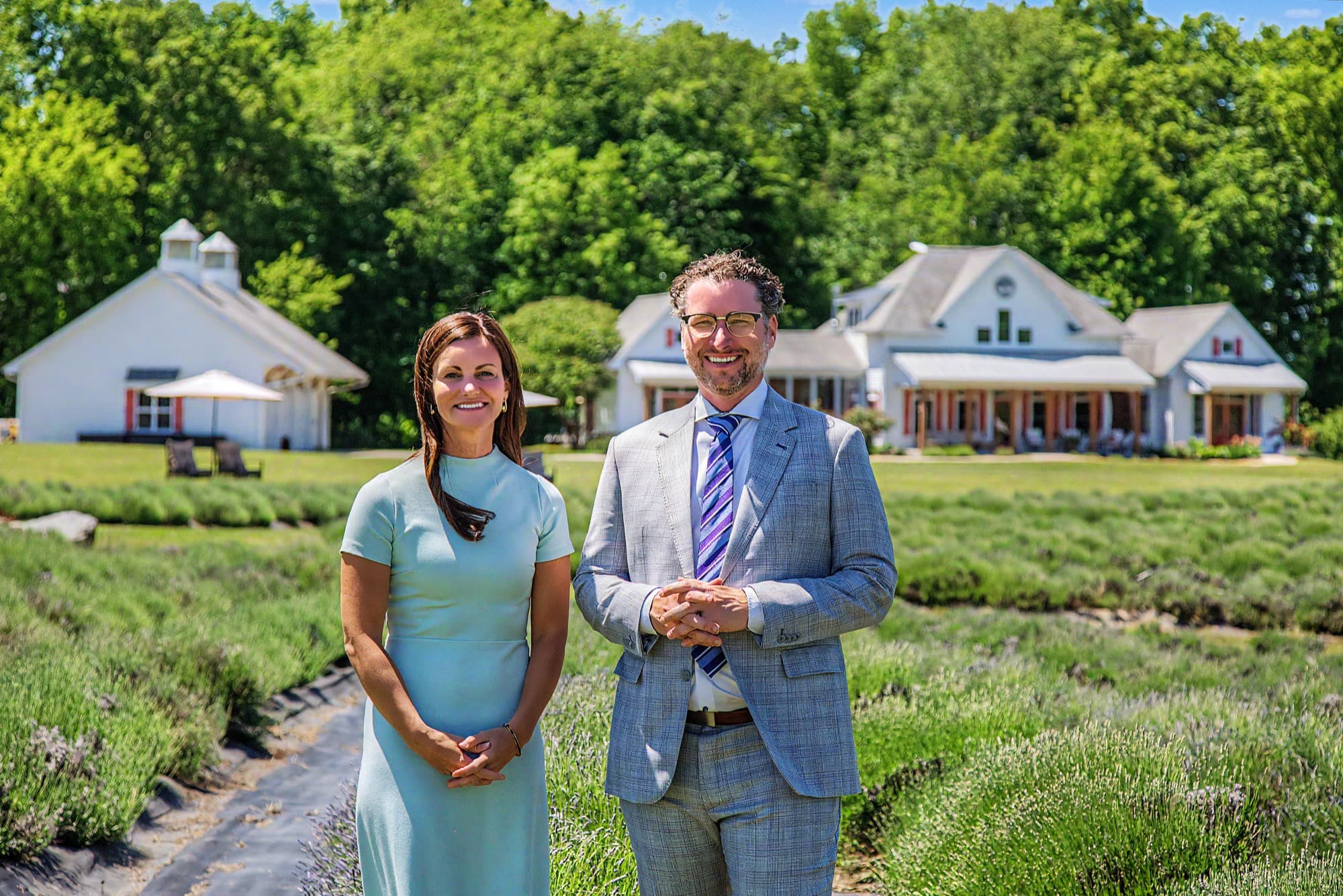 Steve Volkers and Rachael Fountain presenting The Lavender Home
