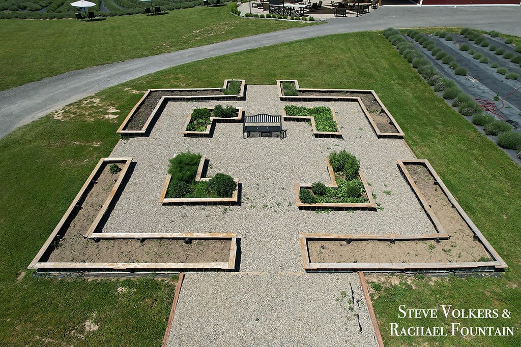 The shaded patio